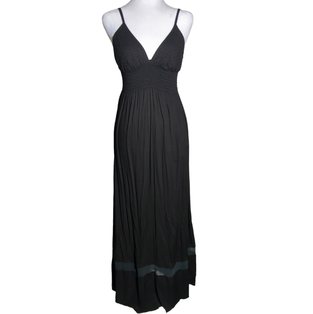 Khush Midi Dress color black size xs 100%Rayon